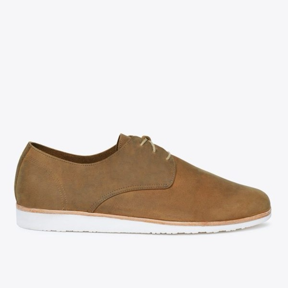 Nisolo Lightweight Flex Derbys Brown Leather Men's Shoes